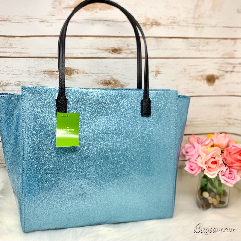 Kate Spade Taden WKRU3542 Mavis street blue tote - Picture 4 of 8